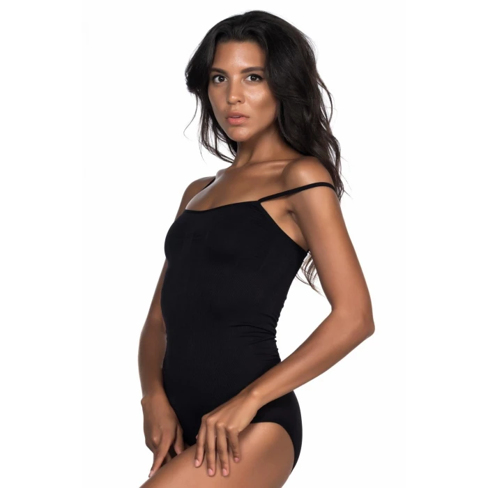 SİYAH   1923 Soft İp Askılı Çıtçıtlı  Body