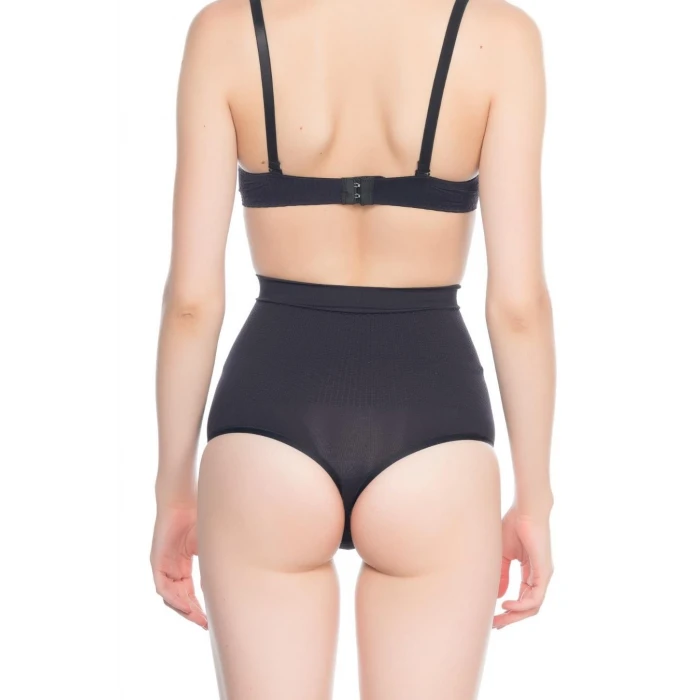 SİYAH   2054 Masajlı String Korse
