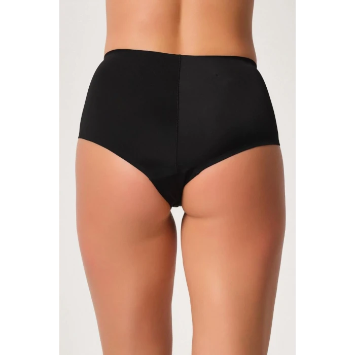 SİYAH   2804 Yapıştırma Lazer Brezilya Slip