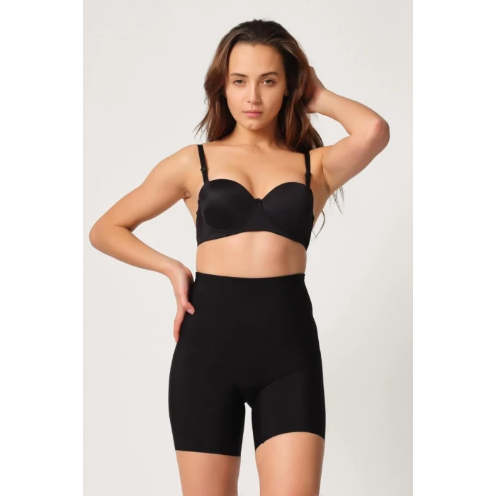 SİYAH   2816 Yüksek Bel Boxer Lazer Korse