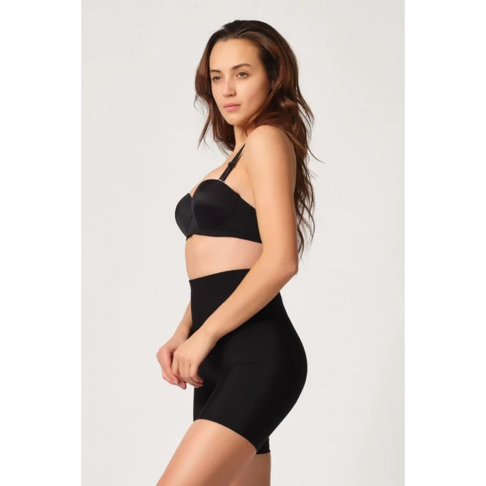 SİYAH   2816 Yüksek Bel Boxer Lazer Korse