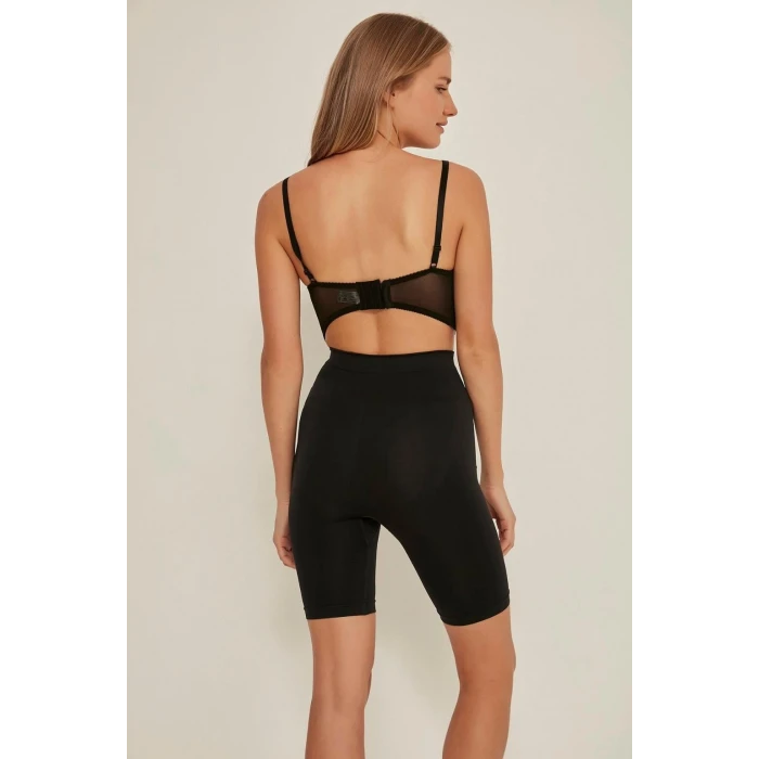 SİYAH   3005 Soft Uzun Paçalı Boxer Korse