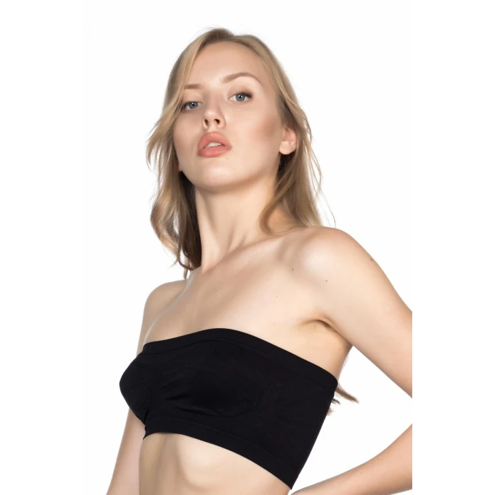 SİYAH   4002 Soft Straplez Büstiyer