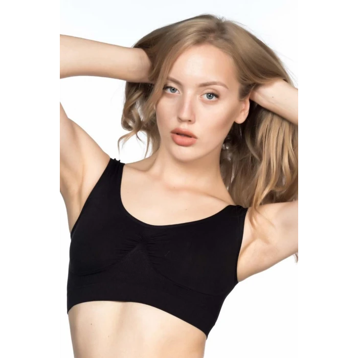 SİYAH   4005 Soft Kalın Askı Büstiyer