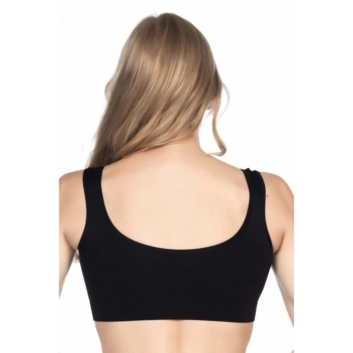 SİYAH   4005 Soft Kalın Askı Büstiyer