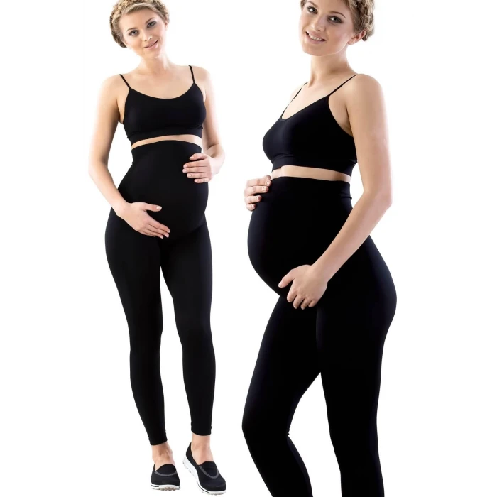 SİYAH   5400 Seamless Soft Hamile Tayt