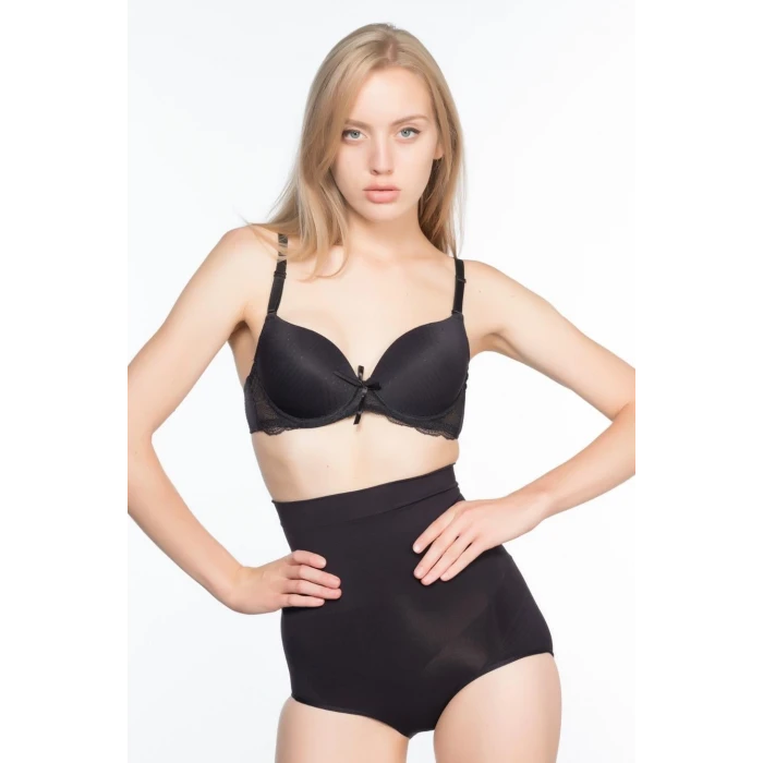 SİYAH   7024 Yüksek Bel Slip Korse
