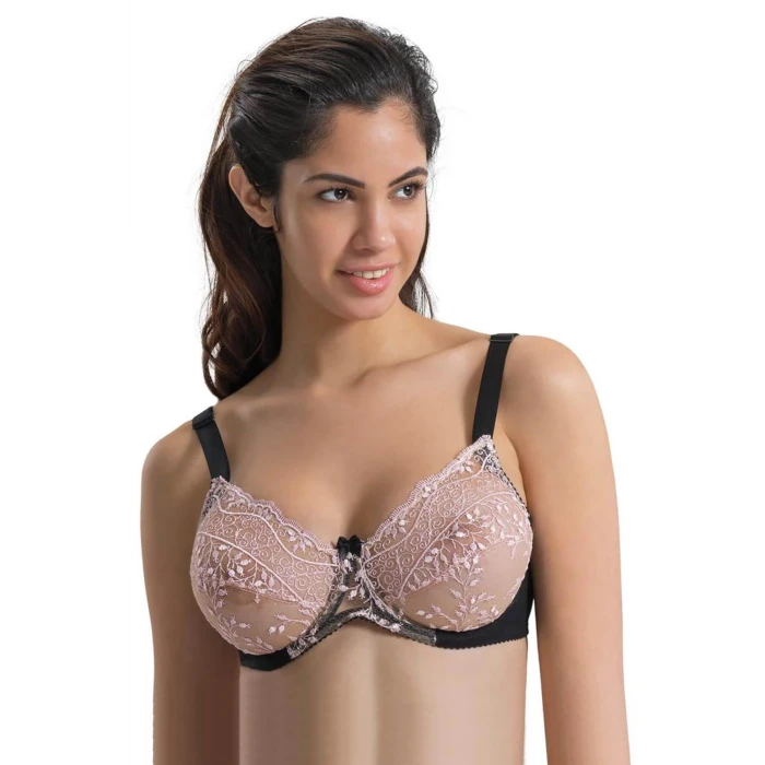 SİYAH-PEMBE   148 D Balenli Toparlayıcı Sütyen