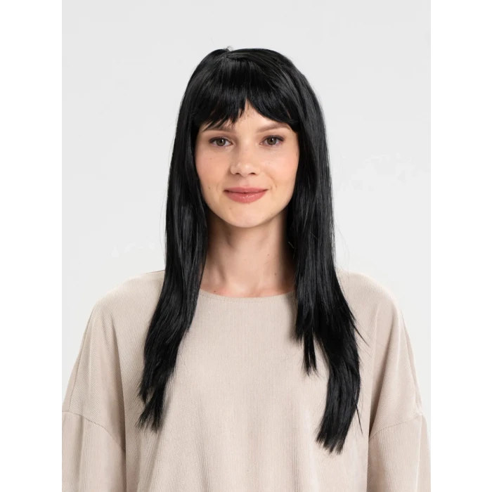 Siyah Renk Uzun Parti Peruğu (4887)