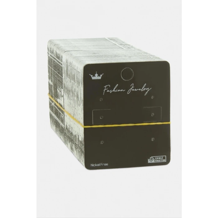 Siyah Renkli Küpe Kartı 200 Adet