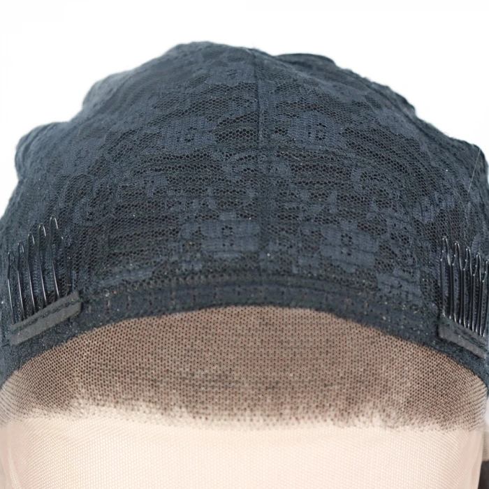 Siyah Yoğun Dalga Afro Dalga Tül Peruk