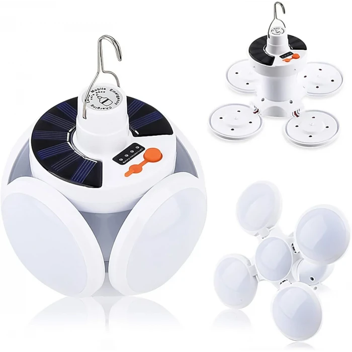 Solar Güneş Enerji Ve Usb Sarjlı 5 Kanatlı Led Lamba İEG