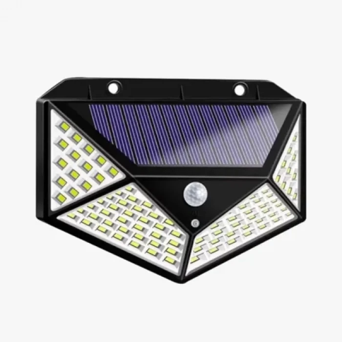 Solar Hareket Sensörlü Duvar Lambası 100 Led