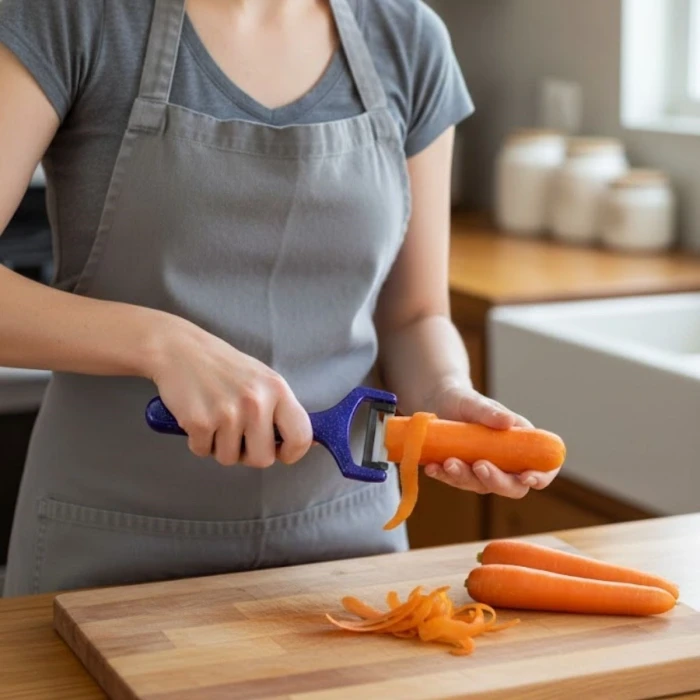 Solingen Çelik Küçük Boy Meyve Sebze Soyacak – Keskin Paslanmaz Soyucu Aparat (4887)