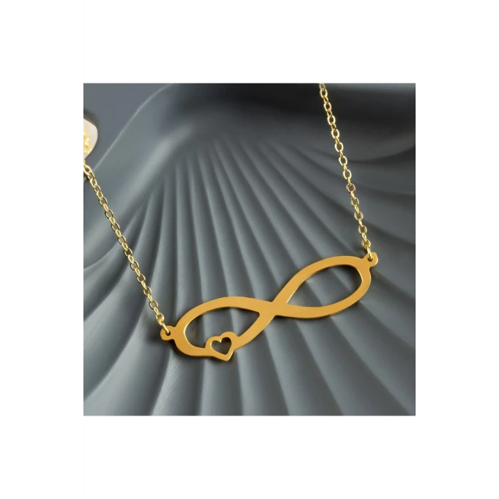 Sonsuzluk Kalp Uçlu Kolye
