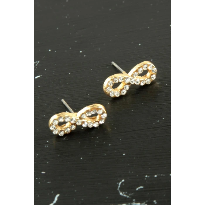 Sonsuzluk Taşlı Minik Küpe