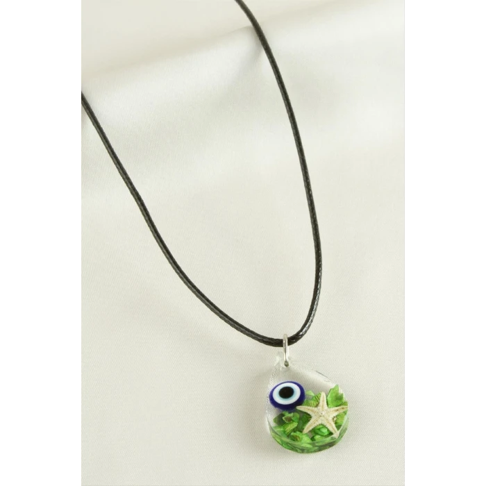 Sultan Çiçeği Damla Epoksi Kolye