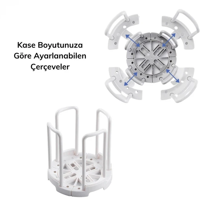 Tabak Bardak Kase Standı Bulaşık Kurutma Tutucu Mutfak Düzenleyici Organizatör (4887)