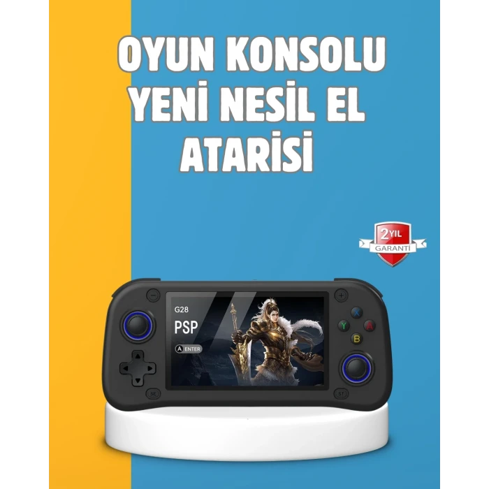 Taşınabilir El Tipi Oyun Konsolu Çoklu Emülatör Destekli 64gb