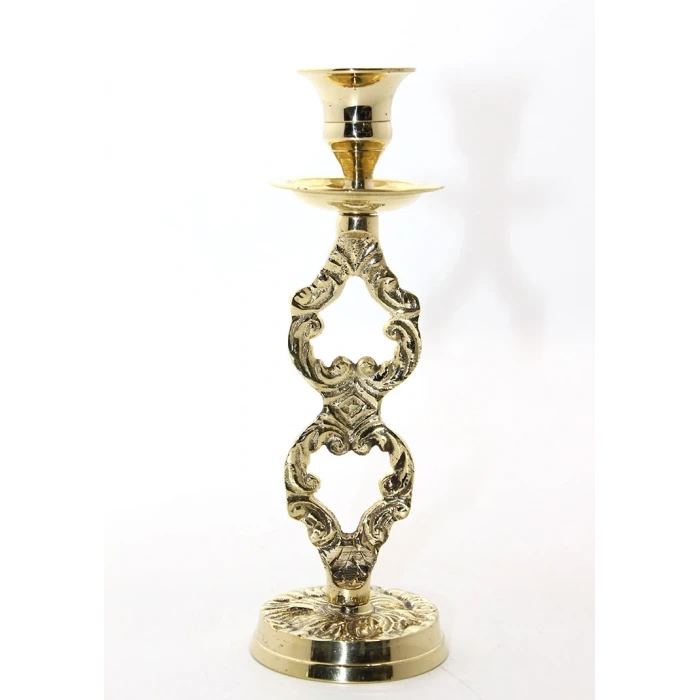 Tekli Pirinç Şamdan Model 4