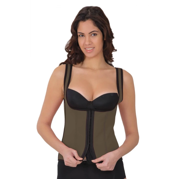 TEN  9173 Agraflı Göğsü Açık Atlet Korse
