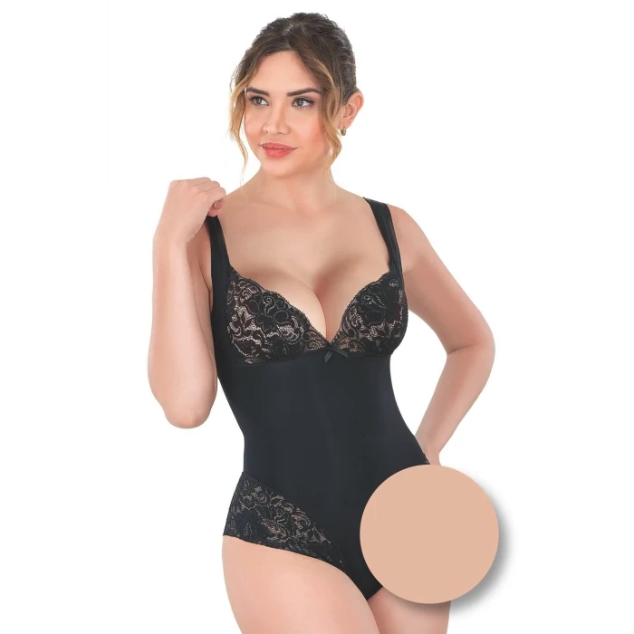 TEN   2947 Dantelli Agraflı Body Korse