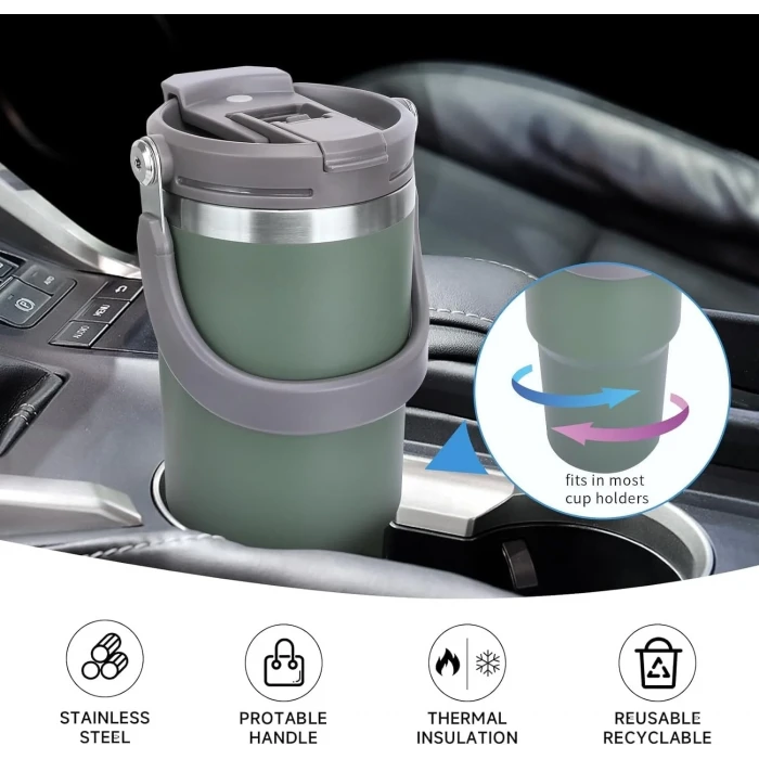 Termos 900 ML Pipetli Termos Bardak (4887)