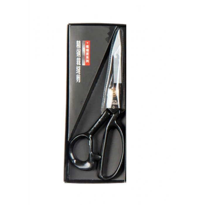 Terzi Makası Siyah Metal Saplı 8 Numara