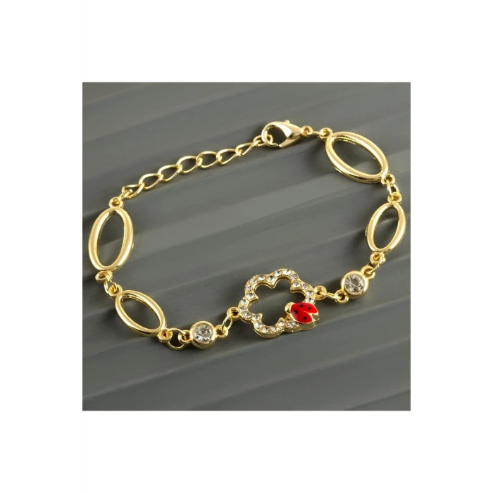 Uğur Böceği Taşlı Trend Bileklik