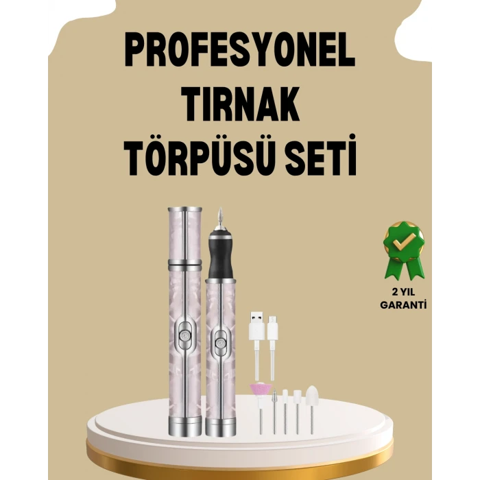 USB Şarjlı Profesyonel 20.000 RPM Elektrikli Oje Sökücü ve Tırnak Bakım Aleti
