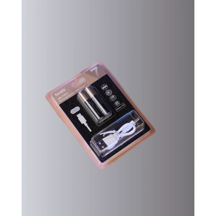 Usb Type-c Şarjlı Aaa Lityum Pil | 1.5v Sabit Voltaj, 1000+ Şarj Döngüsü İle Uzun Ömür