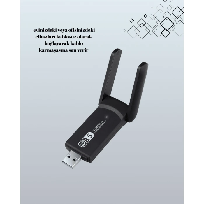 Usb Wifi Adaptör – 1200 Mbps Hız