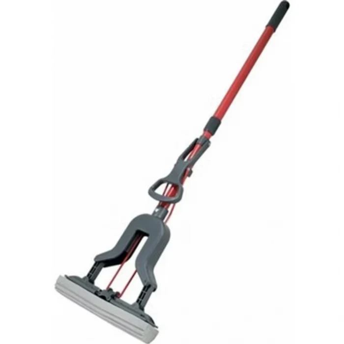 Vileda Pratik Paspas Seti – 1 Adet Klasik + 1 Adet Ahşap Süperpaspas, Mikrofiber Şeritli, Makinada Yıkanabilir Başlık