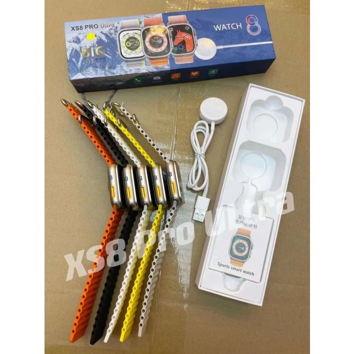 Watch 8 Akıllı Saat Xs8 Pro  Bluetooth, Su Geçirmezlik, Kablosuz Şarj