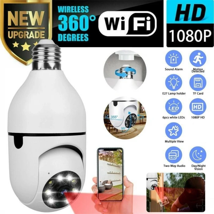 Wifi Panoramik Kamera 360 Derece Kablosuz Kamera