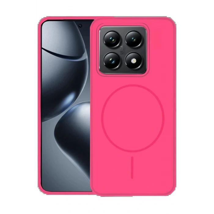 Xiaomi Mi 14T Pro Kılıf Jully Magsafe Kapak - Fuşya