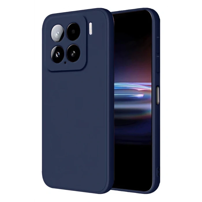 Xiaomi Mi 15 Pro Kılıf Nano içi Kadife Silikon - Lacivert