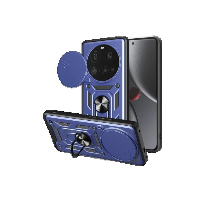 Xiaomi Mi 15 Ultra Kılıf Pars Lens Yüzüklü Silikon - Lacivert