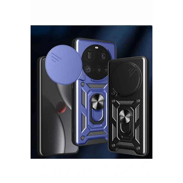 Xiaomi Mi 15 Ultra Kılıf Pars Lens Yüzüklü Silikon - Siyah