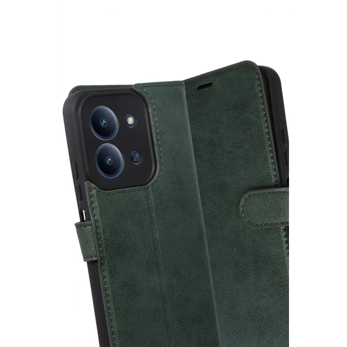 Xiaomi Redmi 15C 4G Trend S Plus Kapaklı Kılıf - Yeşil