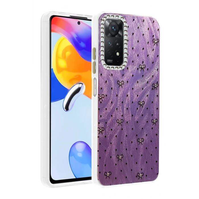 Xiaomi Redmi Note 12 Pro 4G Kılıf Blade Aynalı Desenli Kapak - Desen 2