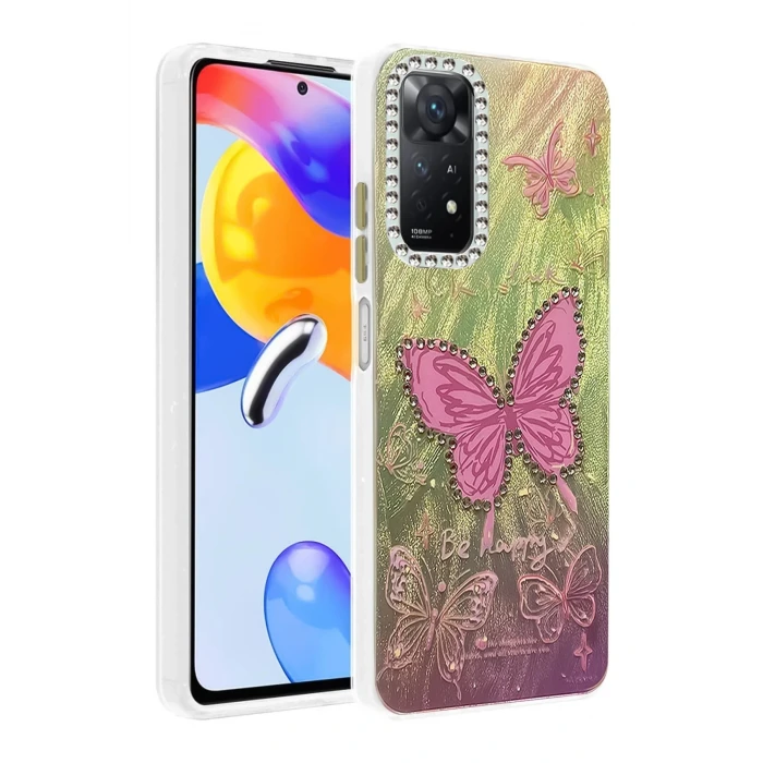 Xiaomi Redmi Note 12 Pro 4G Kılıf Blade Aynalı Desenli Kapak - Desen 5