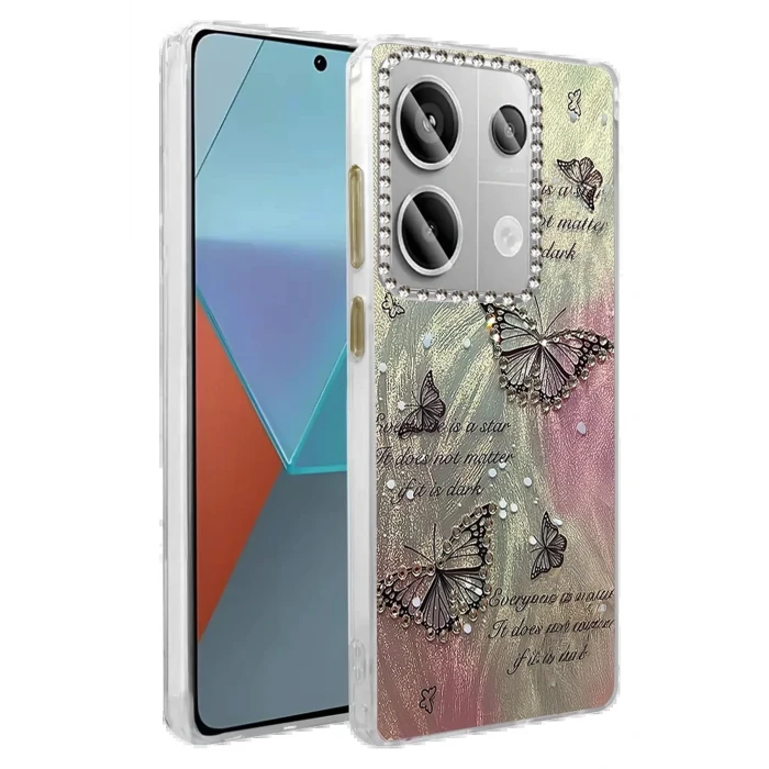 Xiaomi Redmi Note 13 Pro 4G Kılıf Blade Aynalı Desenli Kapak - Desen 6