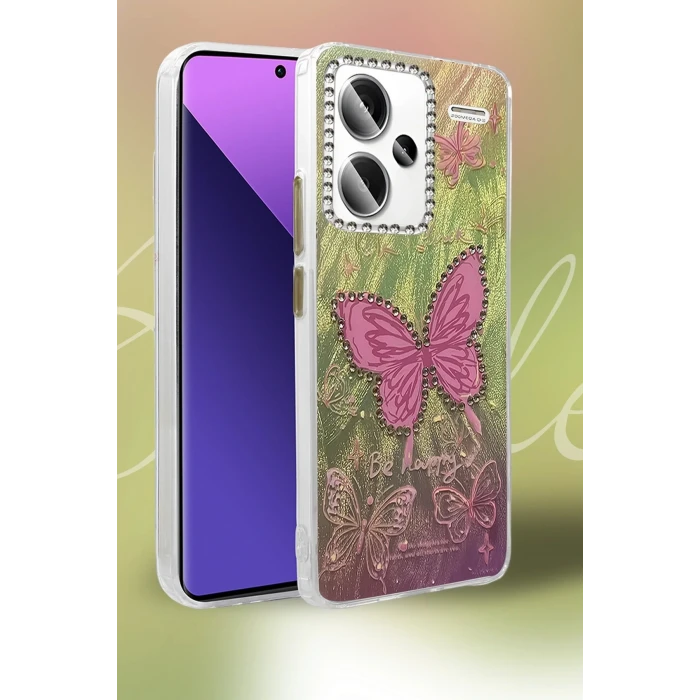 Xiaomi Redmi Note 13 Pro Plus Kılıf Blade Aynalı Desenli Kapak - Desen 1