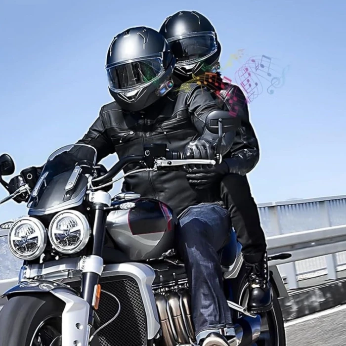 Y20 Motorsikletler İçin Kablosuz Bluetooth Kulaklıklı – Suya Dayanıklı, Uzun Ömürlü Batarya, Gürültü Engelleme Özellikli Kask Kulaklığı (4887)