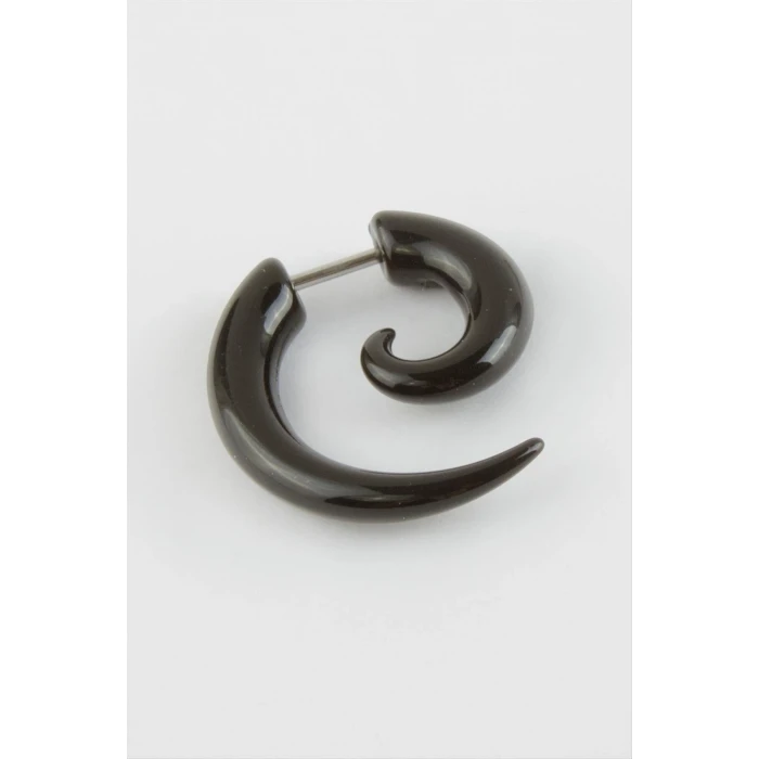 Yarım Ay Erkek Çelik Küpe