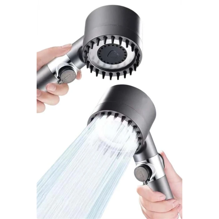 Yeni Nesil Duş Başlığı Paslanmaz Çelik Masaj Etkili Ergonomik Tasarım Su Basınçlı