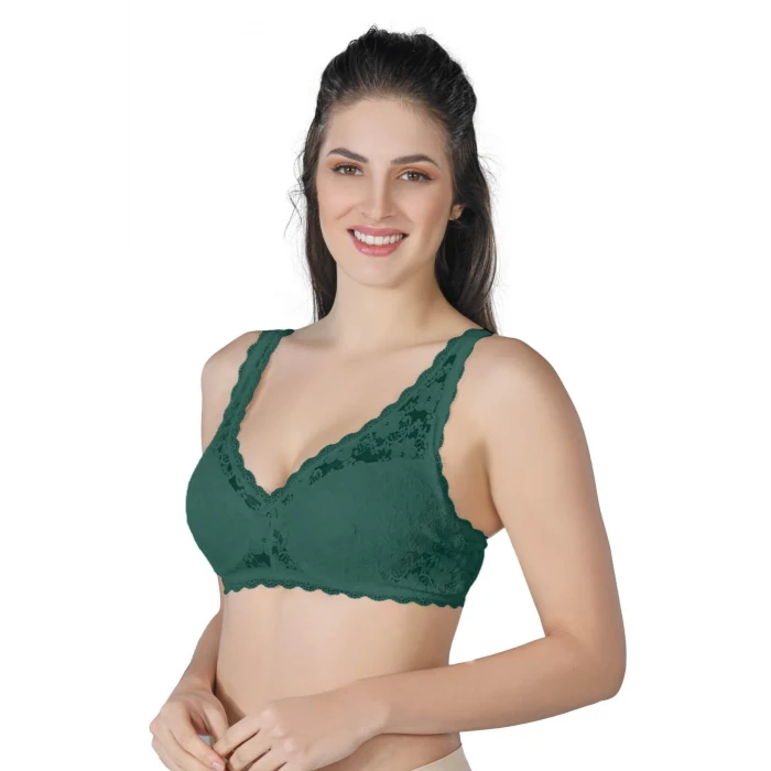 YEŞİL   188 B Pedli Dantelli Telli Toparlayıcı Sütyen