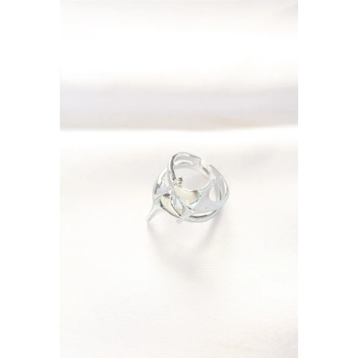 ietaks™ Yıldız Model Silver Renk Ayarlanabilir Yüzük