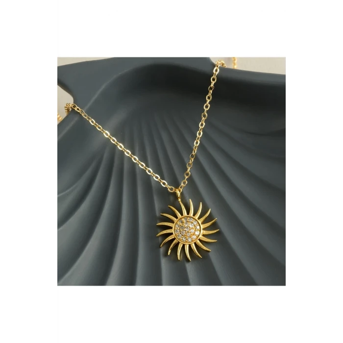 Yıldız Zirkon Taşlı Trend Kolye